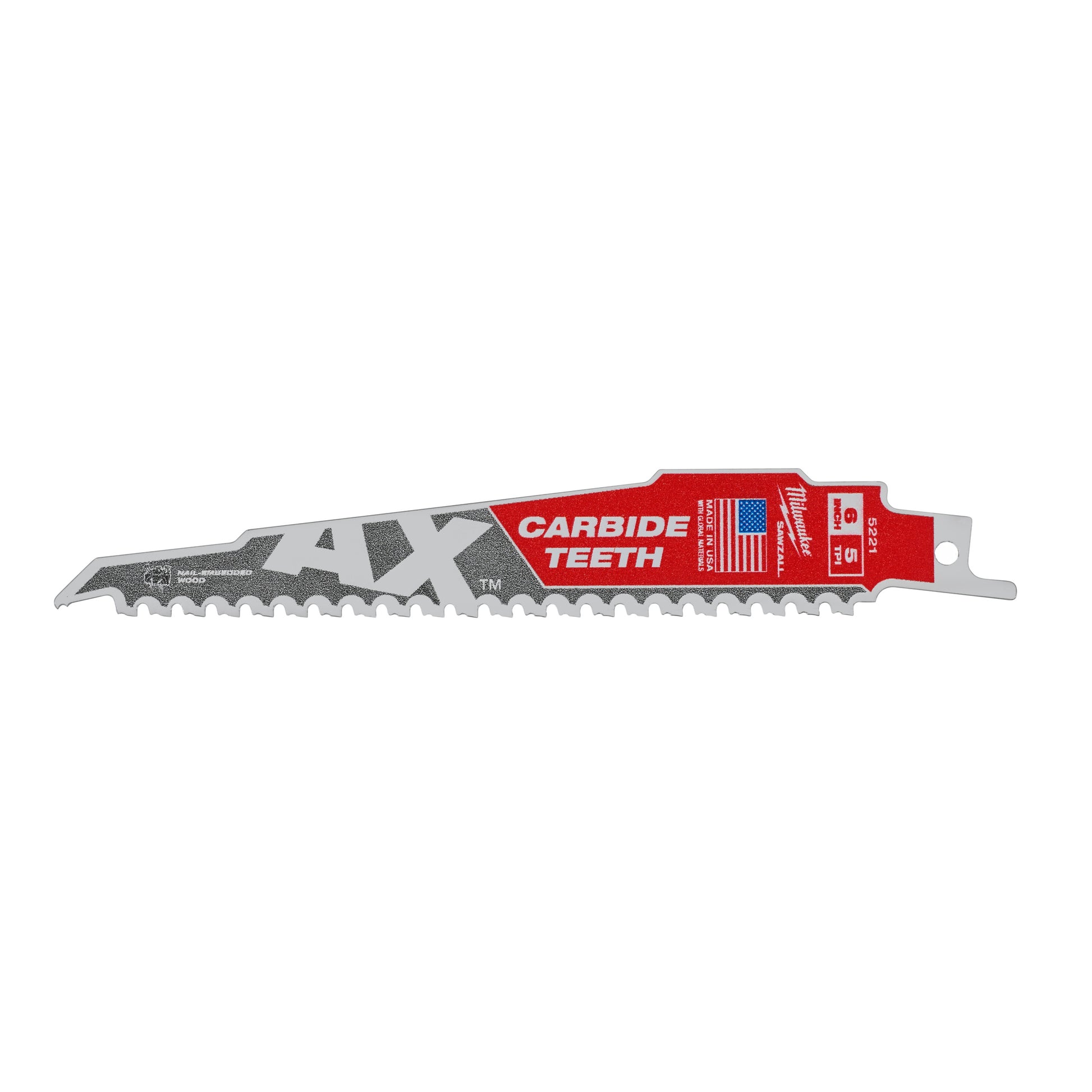 Lames de démolition Ty Milwaukee Heavy du Axe™ avec dents en carbure | hache tct 150 mm x 5 tpi | 1 pièce - 48475221