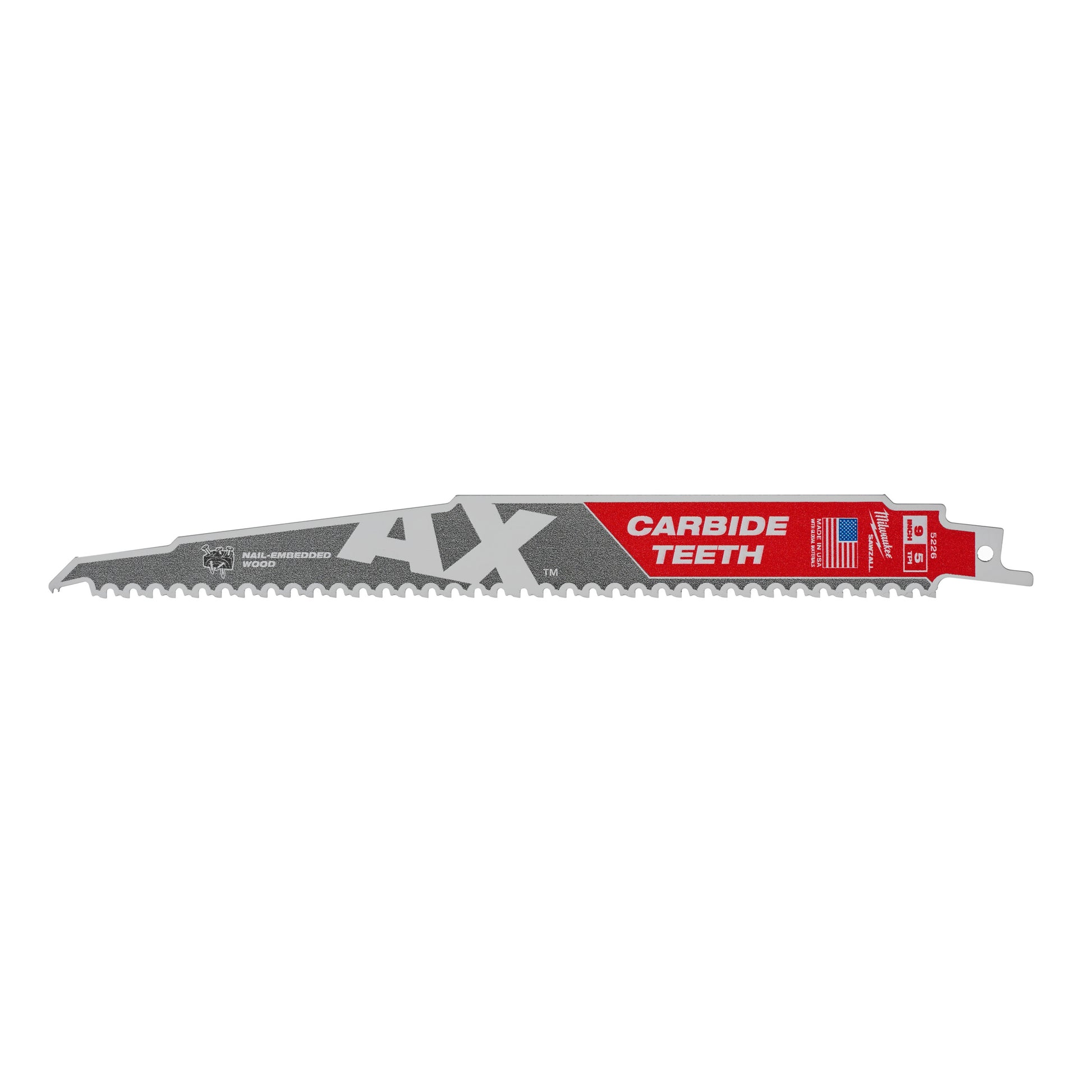 Lames de démolition Ty Milwaukee Heavy du Axe™ avec dents en carbure | hache tct 230 mm x 5 tpi | 1 pièce - 48475226