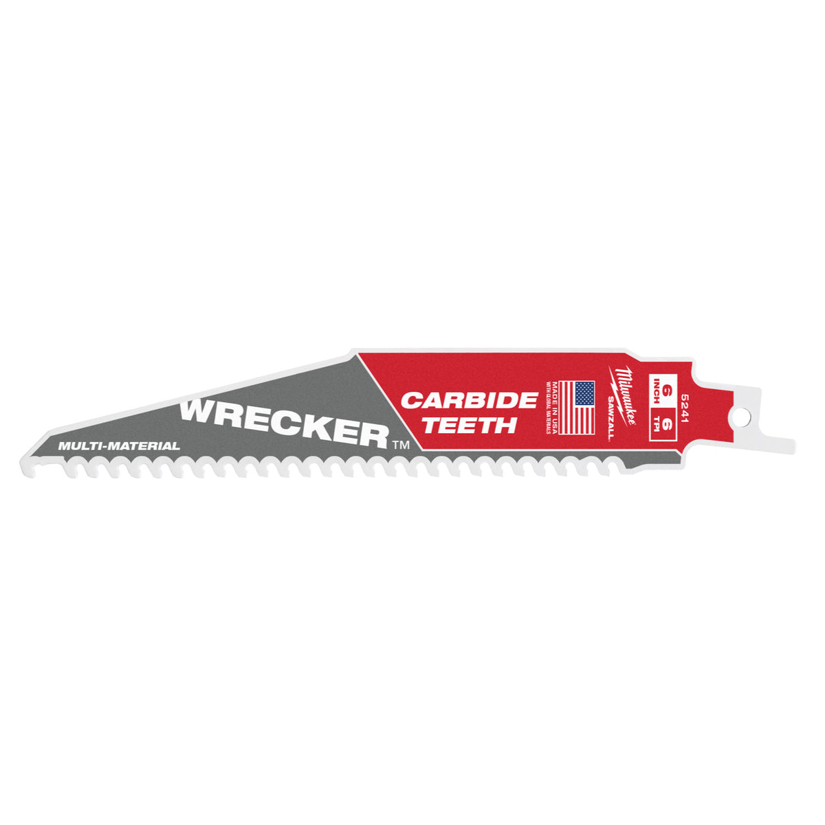 Milwaukee multi-matériaux : lames de démolition dentelées en carbure Heavy Duty Wrecker™ | dépanneuse tct 150 mm x 6 tpi | 1 pièce - 48475241