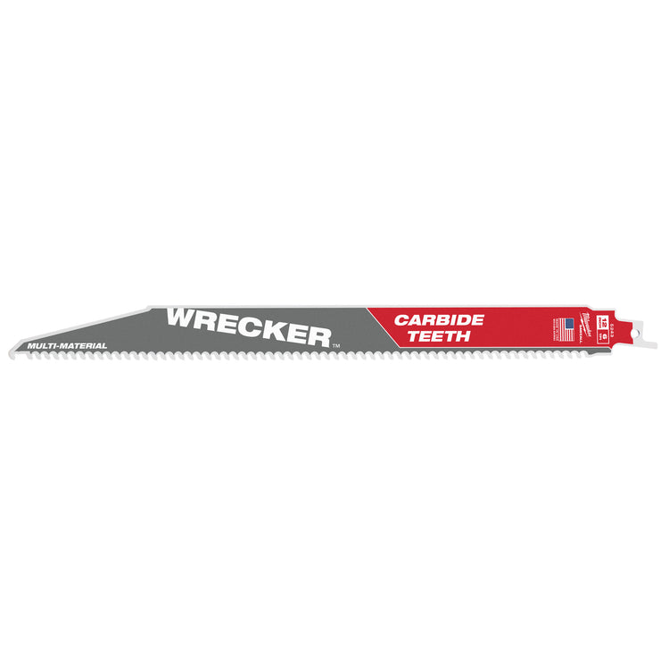 Milwaukee multi-matériaux : lames de démolition dentelées en carbure Heavy Duty Wrecker™ | dépanneuse tct 300 mm x 6 tpi | 1 pièce - 48475243
