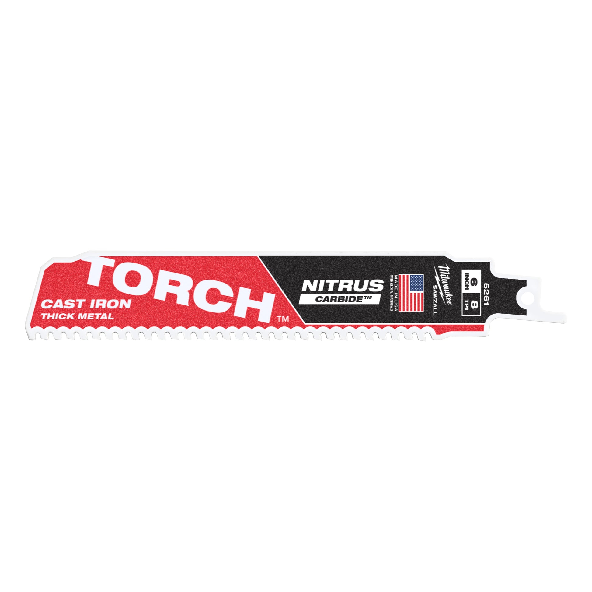 Ty milwaukee heavy du torch™ avec nitrus carbide™ | Torche tct nitrus 150 mm x 8 tpi | 1 pièce - 48475261