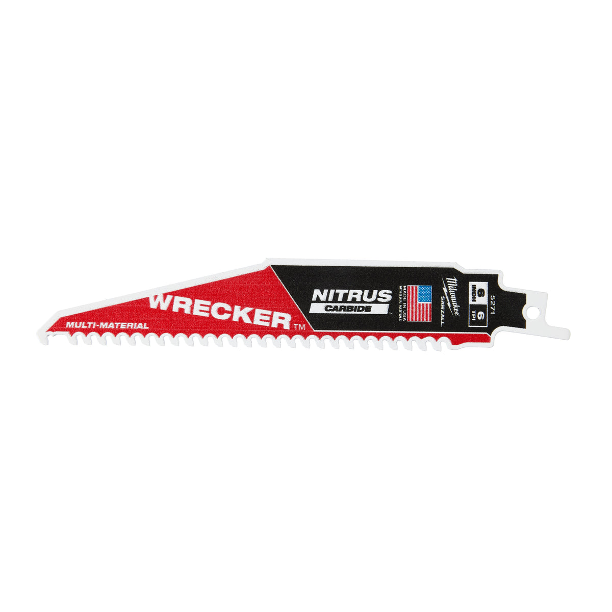 Lame de scie alternative multi-matériaux Milwaukee Sawzall dépanneuse carbure de nitrus | dépanneuse tct nitrus 150mm x 6 tpi | 5 pièces - 48475571