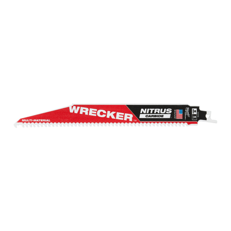 Lame de scie alternative multi-matériaux Milwaukee Sawzall dépanneuse carbure de nitrus | dépanneuse tct nitrus 230mm x 6 tpi | 5 pièces - 48475572