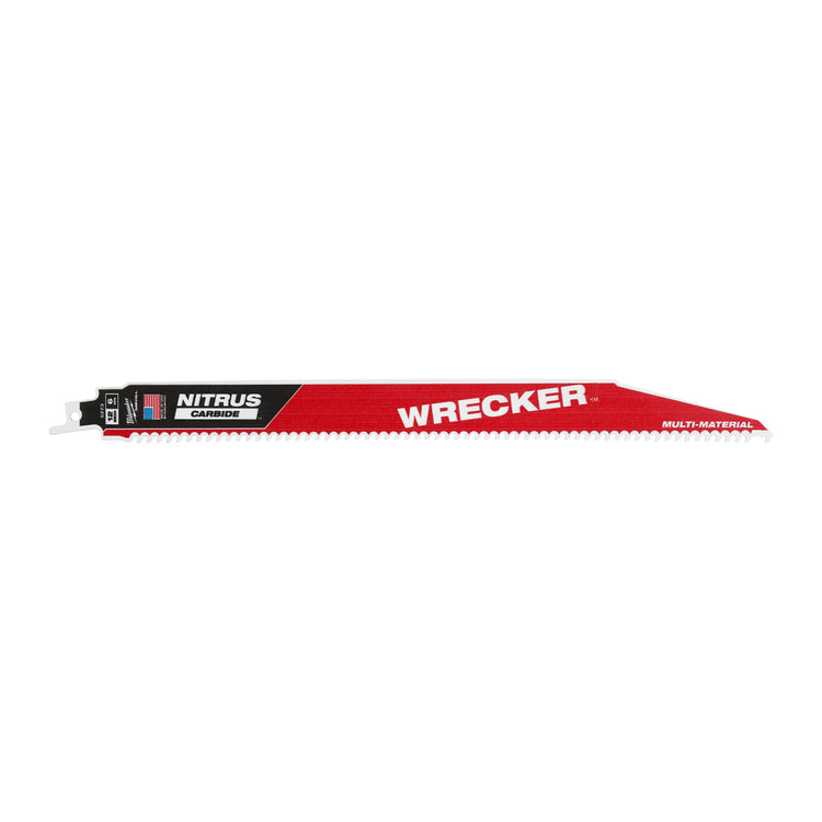 Lame de scie alternative multi-matériaux Milwaukee Sawzall dépanneuse carbure de nitrus | dépanneuse tct nitrus 300mm x 6 tpi | 5 pièces - 48475573