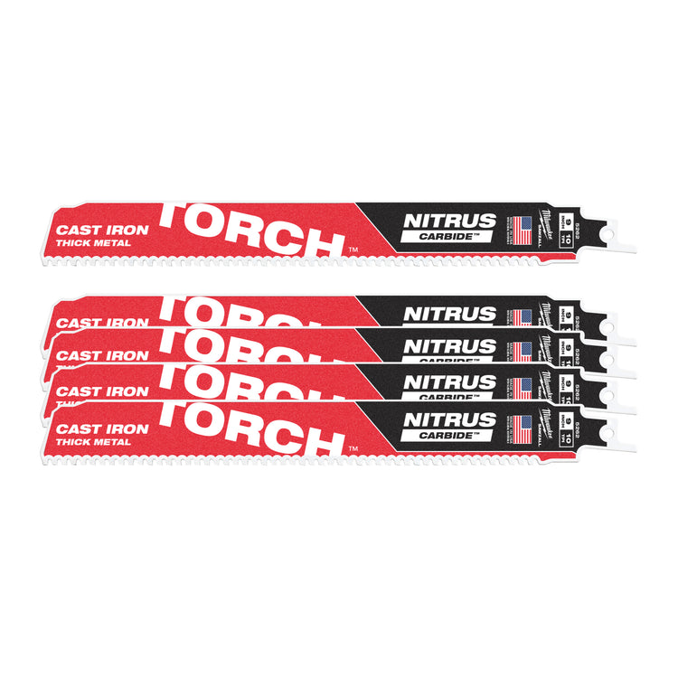 Ty milwaukee heavy du torch™ avec nitrus carbide™ | Torche tct nitrus 230 mm x 10 tpi | 5 pièces - 48476552