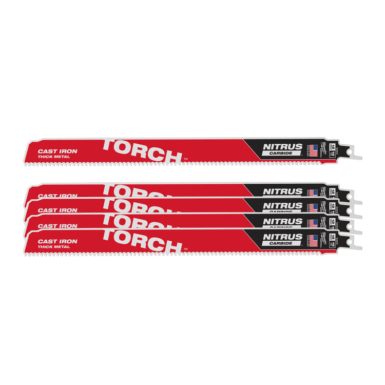 Ty milwaukee heavy du torch™ avec nitrus carbide™ | Torche tct nitrus 300 mm x 10 tpi | 5 pièces - 48476553