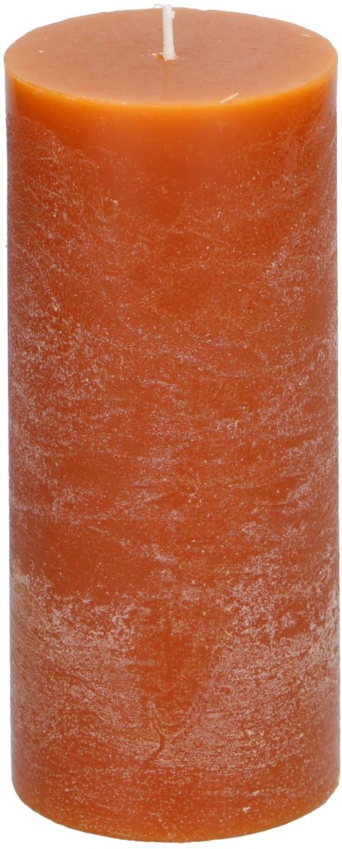 Bougie pilier Arti casa ø7 x 16 cm - 65 heures de combustion - orange