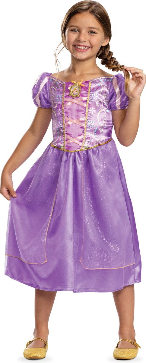 Déguisement princesse Disney - robe emmêlée Raiponce classique, taille s (5 - 6 ans), fille