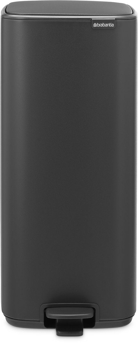 Poubelle à pédale Brabantia bo - 30 litres - gris infini minéral