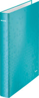 Leitz wow classeur à anneaux a4 - 2 anneaux - largeur de dos de 40 mm avec 2 anneaux en D - bleu glacier