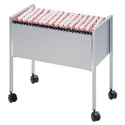 Chariot pour dossiers suspendus acier durable 80 dossiers gris