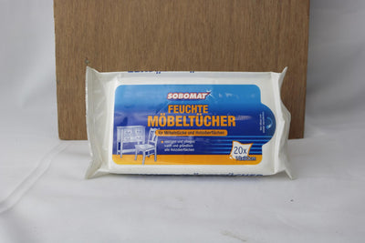 Sobomat lingettes humides pour meubles 20 pcs