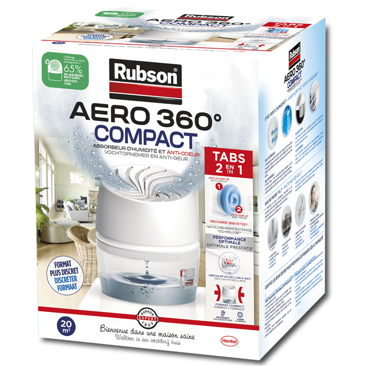Rubson 1074620 - aéro 360 compact 450g | 3 pièces