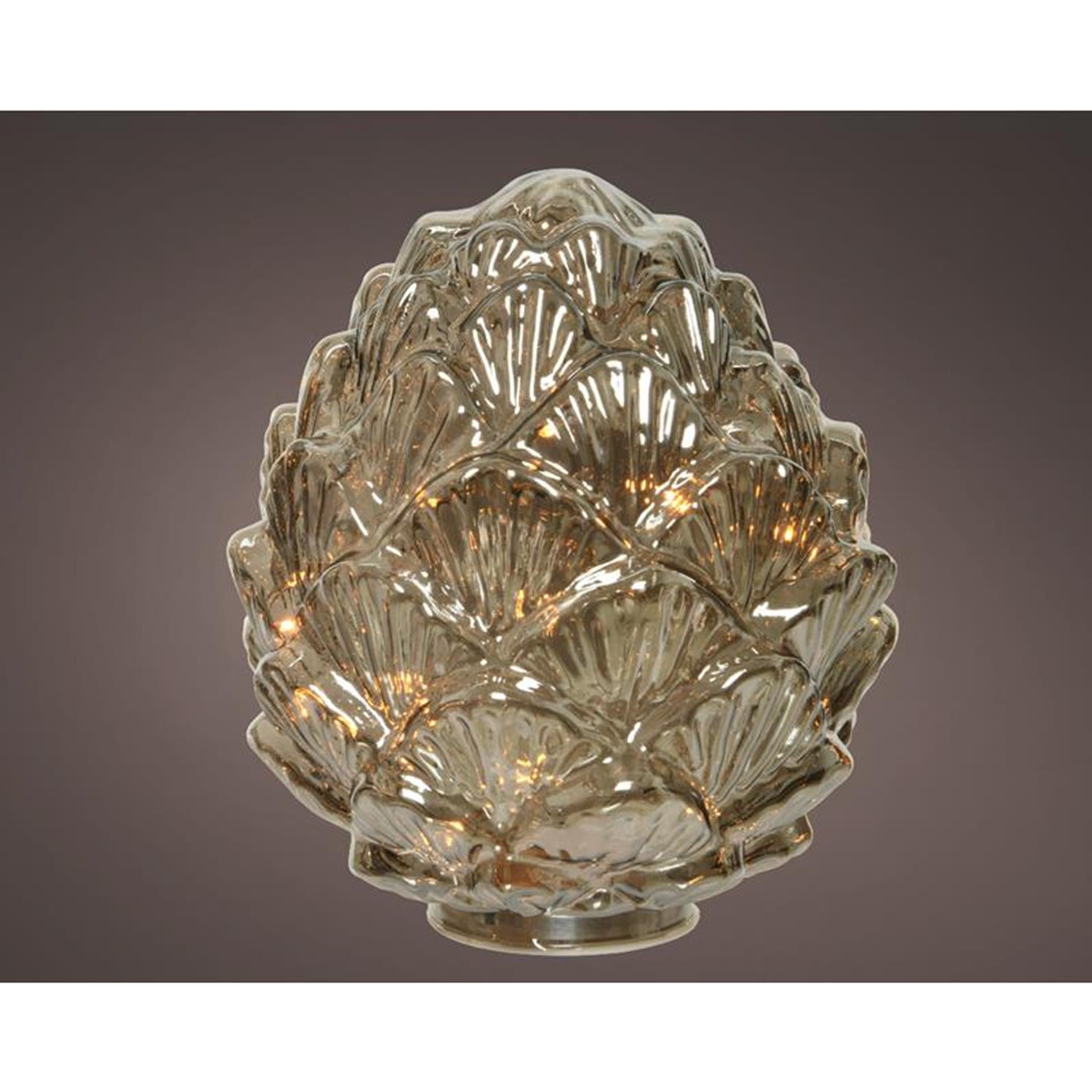 Lumineo micro LED pomme de pin verre ø17cm