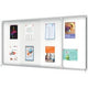 Vitrine portes coulissantes nobo 27x a4 207x107.6x6cm