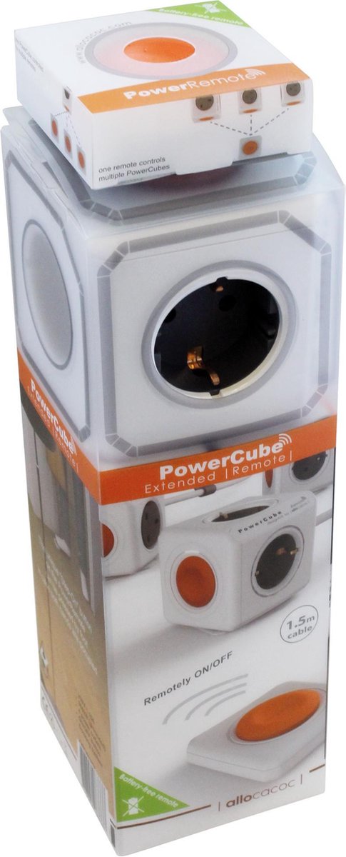 Allocacoc powercube ensemble télécommande étendu 1,5 mm2 de