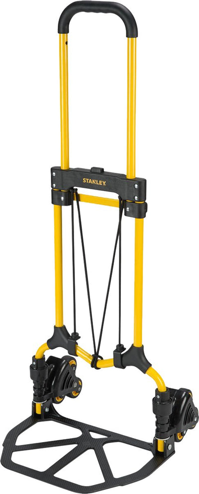 Diable pliable Stanley sxwtd-ft584 - max. 60 kg - aluminium léger - incl. élastique - 45 x 39 x 104 cm - noir jaune