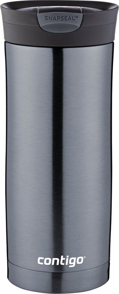 Tasse thermos Contigo Huron Snapseal, tasse isotherme en acier inoxydable, tasse à café à emporter, étanche, garde au chaud jusqu'à 7 heures, passe au lave-vaisselle, couvercle sans BPA, 470 ml | bronze à canon