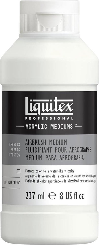 Liquitex 5908 médium aérographe professionnel 237 ml – additif acrylique, diluant pour peinture aérographe