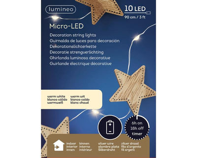 Éclairage micro LED Lumineo avec déco bois