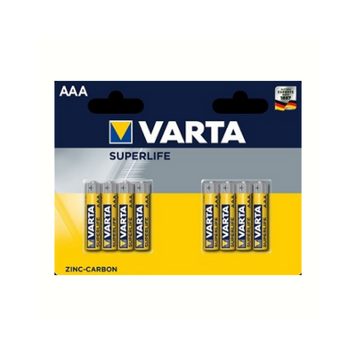 Batteries AAA Superlife R03 1,5 V Zink-Carbon 8 pièces