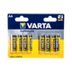 piles AA Superlife R06 1,5V zinc-carbone 8 pièces