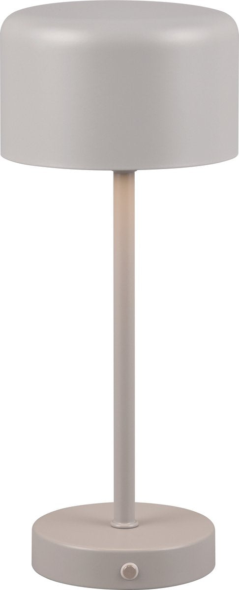 Rl live your light reality jeff - lampe de table - gris - incl. 1x smd 1,5w - fonction tactile - rechargeable - dimmable