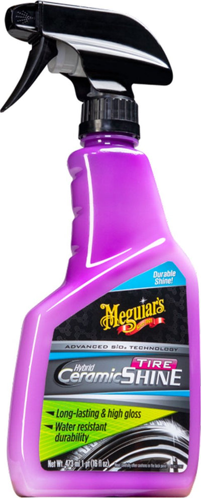 Meguiar's Meguiar's Hybrid Ceramic Tire Shine – Pneu Black Dressing – Noir profond brillant – Hydrofuge Pneu Shine