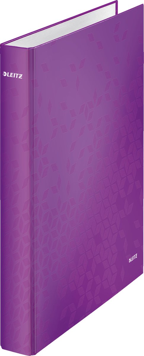 Leitz wow classeur à anneaux a4 - 2 anneaux - largeur de dos 40 mm avec 2 anneaux en D - violet