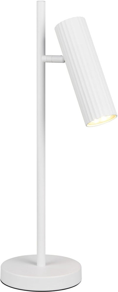 Trio soka - lampe de table - blanc mat - excl. 1x gu10 5 w - interrupteur à cordon