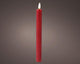 Lumineo set de bougies de table flamme LED 24cm rouge 2 pièces