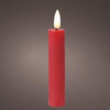 Lumineo bougie de table LED flamme h16cm rouge 2 pièces