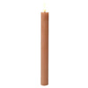 Lumineo set de bougies de table flamme LED 24cm marron 2 pièces