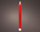 Lumineo bougie de table LED nervurée 24cm rouge 2 pcs.