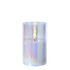 Bougie Lumineo LED en verre irisé 12,5cm