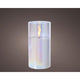 Bougie Lumineo LED en verre irisé 15cm