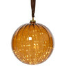 Lumineo boule LED verre dia 14cm marron blanc chaud