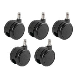 Roues sol dur realspace dia 60mm axes 11 mm 5 pièces
