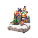 Lumineo Scène de Noël Sapin de Noël LED 16x19x22cm