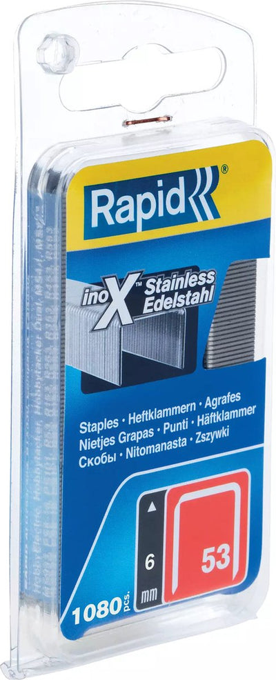 Agrafe rapide n°53 6 mm inox ve=1.080 - 40109509