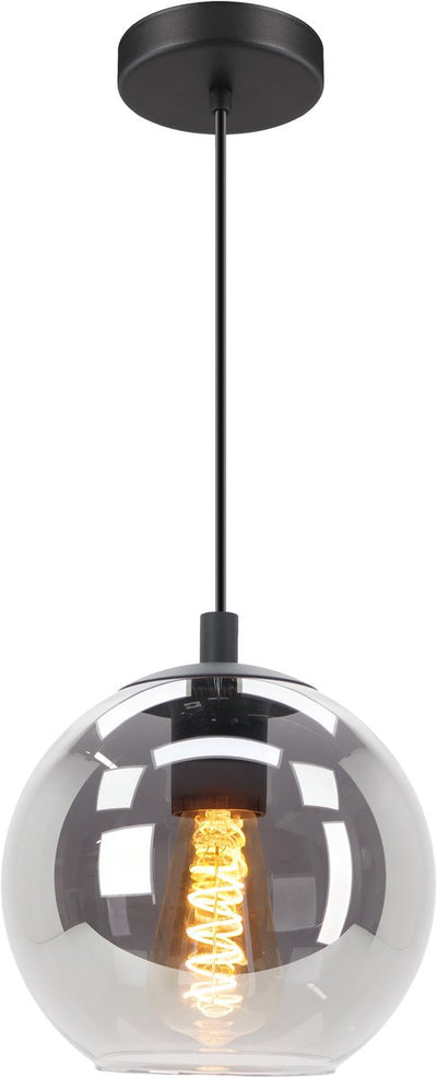 Lampe à suspension Eglo ariscani - e27 - ø 20 cm - verre fumé | verre fumé - noir