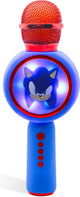 OTL Technologies Sonic the Hedgehog - microphone karaoké sans fil pour enfants - écran LED éclairé - haut-parleur - distorsion de la voix