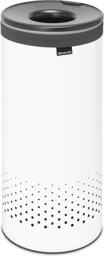 Panier à linge Brabantia - avec couvercle - 35 l - blanc