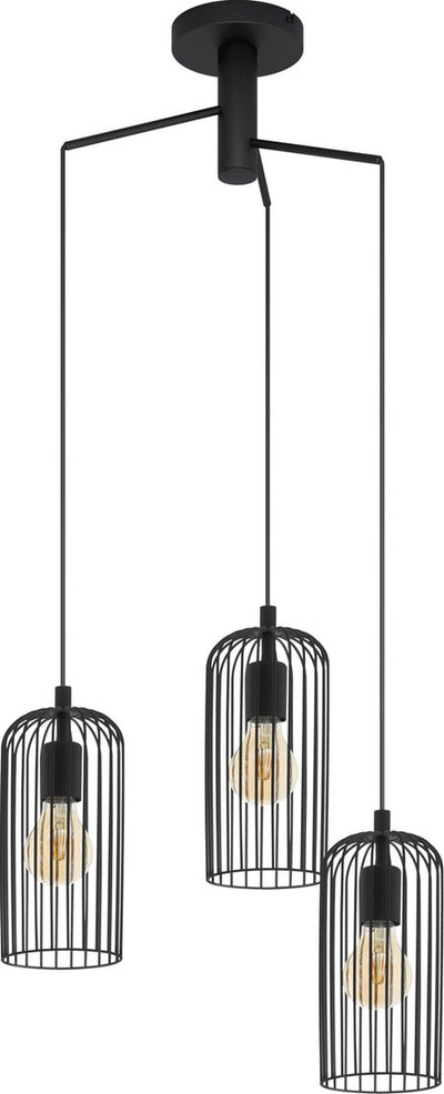 Suspension Eglo roccamena 1 - e27 - ø 61,5 cm - noire