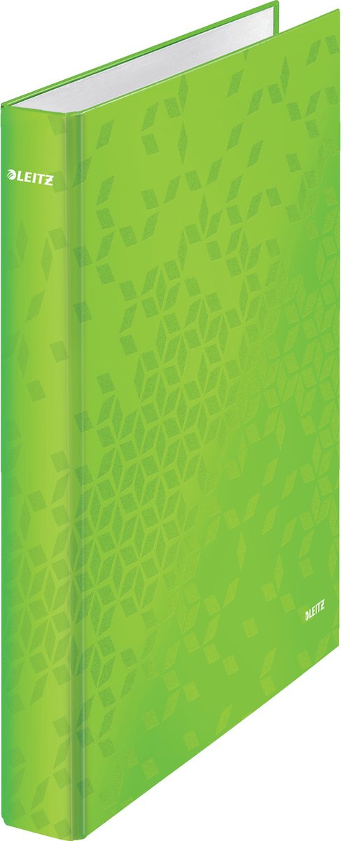 Classeur à anneaux laminé Leitz wow - 4 anneaux - largeur de dos 40 mm - vert