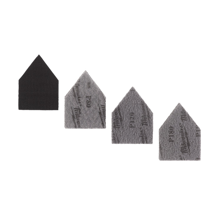 Ensemble de feuilles abrasives en maille d'accessoires Milwaukee | pour m12 fdss | 67x92mm | k80 k120 k180 | 12 pièces - 48805405