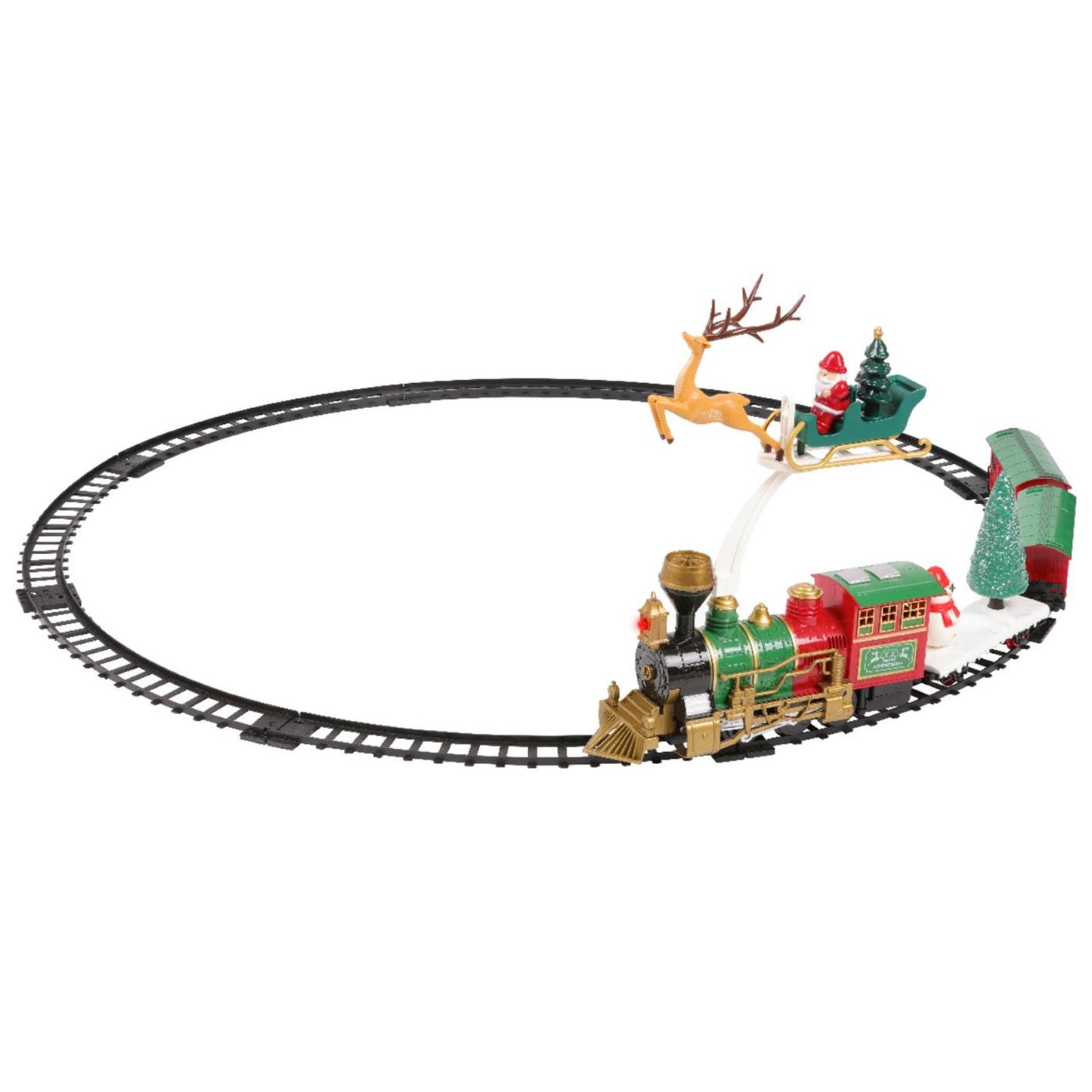 Train de Noël Decoris 90x90cm