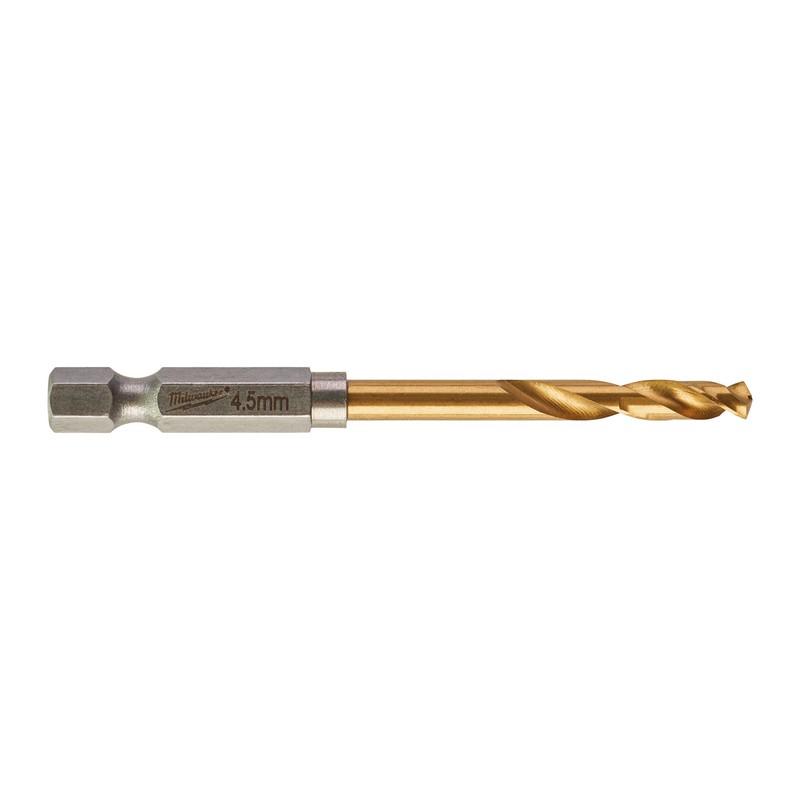 Accessoires Milwaukee perceuse à métal onde de choc hss-g ti. 4,5 mm -1 pièce - 48894710