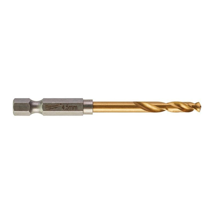 Accessoires Milwaukee perceuse à métal onde de choc hss-g ti. 4,5 mm -1 pièce - 48894710