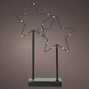 Lumineo étoile LED sur métal standard h34cm